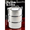  Sefer Tası Paslanmaz Çelik Yemek Kabı 24 cm 16.5 LİTRE