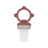 OiOi Silikon Püre Meyve Sebze Emziği Velvet Rose / Powder Grey