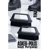  Sert Kıllı Asker-Polis Bot Fırçası - Leke Çıkarıcı Elbise Fırçası 2 ADET