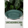  Tekerlekli Saksı Altığı 37 CM YEŞİL