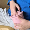OiOi Ham+Hüp Pipetli Silikon Bardak Seti Pinky Pink / Velvet Rose