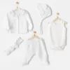Andywawa AC25840 Natural Gift Müslin 5Li Hastane Çıkışı White