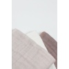 Bistyle 6lı Müslin Mendil 20x20 cm 90106 Taş Ekru Antrasit