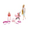 Oydaş Cindy Doll Pusetli Mama Sandalyeli Oyun Seti