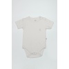 Bistyle Organik Natural Basic Style Yarım Kol Body BS17103 Ekru