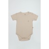 Bistyle Organik Natural Basic Style Yarım Kol Body BS17103 Bej