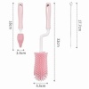 BUFFER® Silikon Uçlu Ekstra Yumuşak Kıllı Sağlam Kavanoz Bardak  Şişe Ve Biberon Temizleme Fırçası