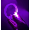 Mor Led Işıklı Baskı Yapılabilen Pilli Bileklik Bilezik 1,5 cm Genişlik
