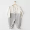 Andywawa AC26255 Baby Bow Bliss Tulum Ecru Grey