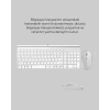 Ergonomik Kablosuz Klavye Mouse Takımı - Tam Boy, Sessiz ve Güvenilir