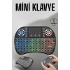 Işıklı Kablosuz Mini Q Klavye Tüm Cihazlara Uyumlu