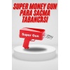 Para Saçma Tabancası Kırmızı Para Fırlatma Oyuncağı Parti Eğlencesi