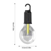 Şarjlı Dekoratif Kamp Lambası Askılı Ampul Led Işık Type-C Girişli
