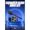Pusulalı Katlanabilir Kazma Kürek Kamp Seti Kamp Küreği Portatif Çantalı