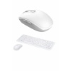 Kablosuz Klavye Mouse Seti Beyaz Q Klavye Tüm Cihazlara Uyumlu