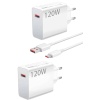 120 Watt Turbo Hızlı Şarj Aleti Seti Hızlı Şarj Adaptörü Beyaz