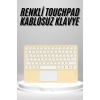 Touchpad Uyumlu Bluetooth Klavye Slim Kablosuz Wifi Q Klavye
