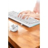 Q Klavye Beyaz Klavye Ve Mouse Seti Kablosuz USB Girişli