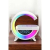 Bluetooth Hoparlör 15W Kablosuz Hızlı Şarj LED Gece Lambası