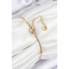 316L Çelik Topcuk Model Gold Renk Kadın Bileklik - TJ-BB7845