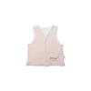 Bistyle Grow İn Love Çift Taraflı Bebe Yelek 18102 Pembe Ekru