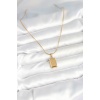 316L Çelik Gold Renk Külçe Altın Model Kolye - TJ-BKO10604