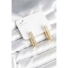Kare Zirkon Taşlı Kadın Küpe - TJ-BKP11300