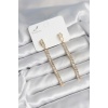 Su Yolu Baget Pirinç Kadın Küpe - TJ-BKP11301