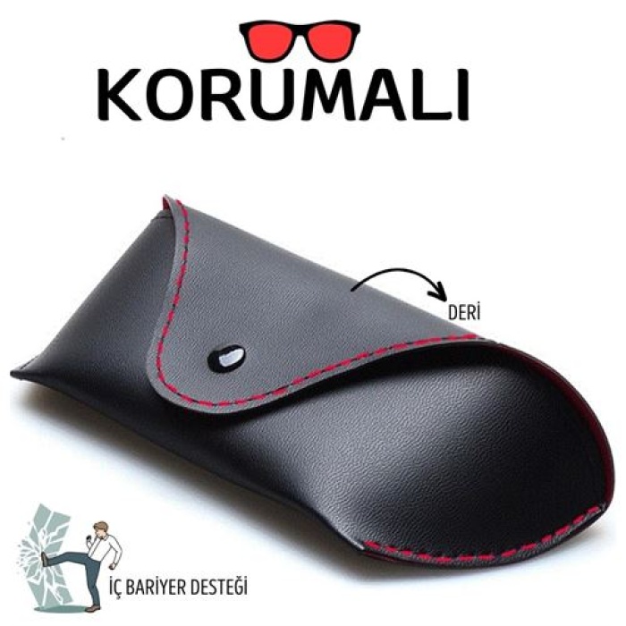  Landsverk Korumalı Deri Gözlük Kabı