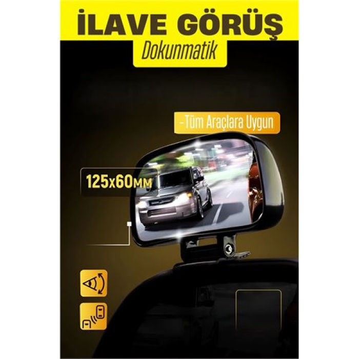 Ayna Üstü İlave Görüş Aynası  Dokunmatik