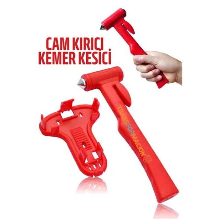  Cam Kırma Çekici Emniyet Kemer Kesici