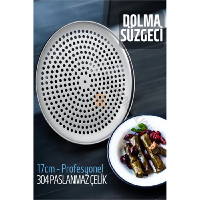 Sarma Dolma Süzgeci 17 cm 304 Paslanmaz Çelik