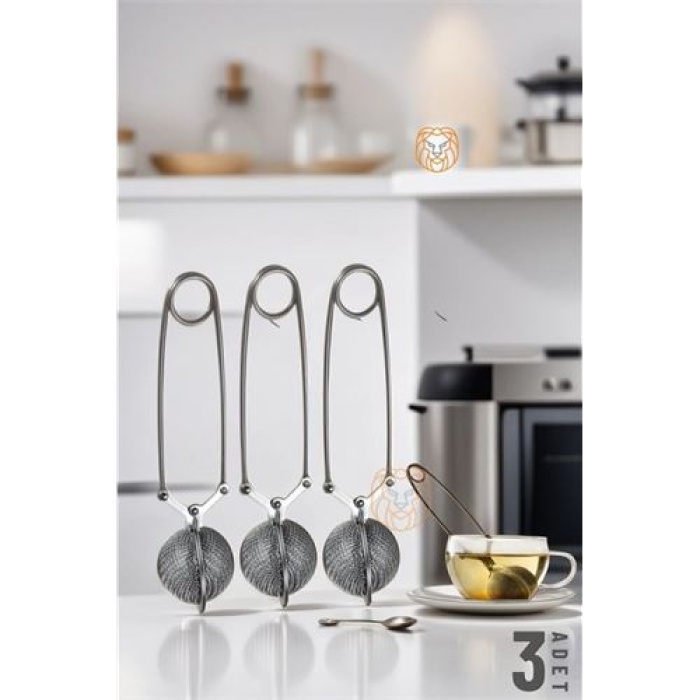  Kıskaçlı Bitki Çayı Filtresi Top Çay Demliği Çay Filtresi Maşası 3 adet