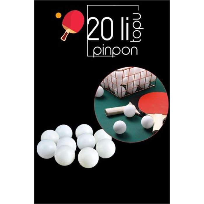  20 ADET Masa Tenisi Pinpon Topu 712012