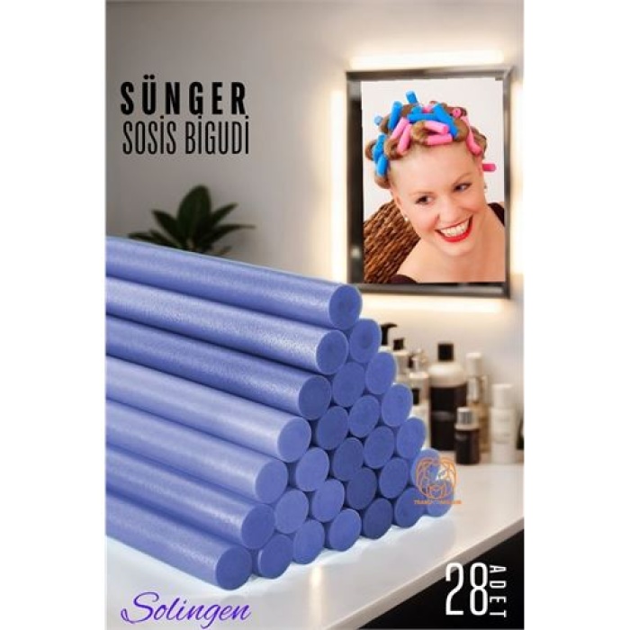  Sünger Sosis Gece Bigudisi 28 adet Solingen