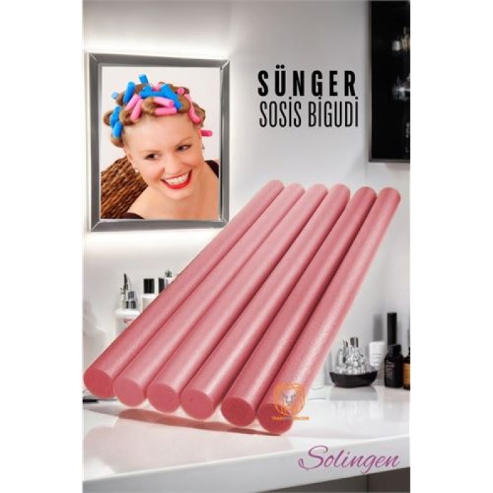  Sünger Sosis Gece Bigudisi 6 adet Solingen