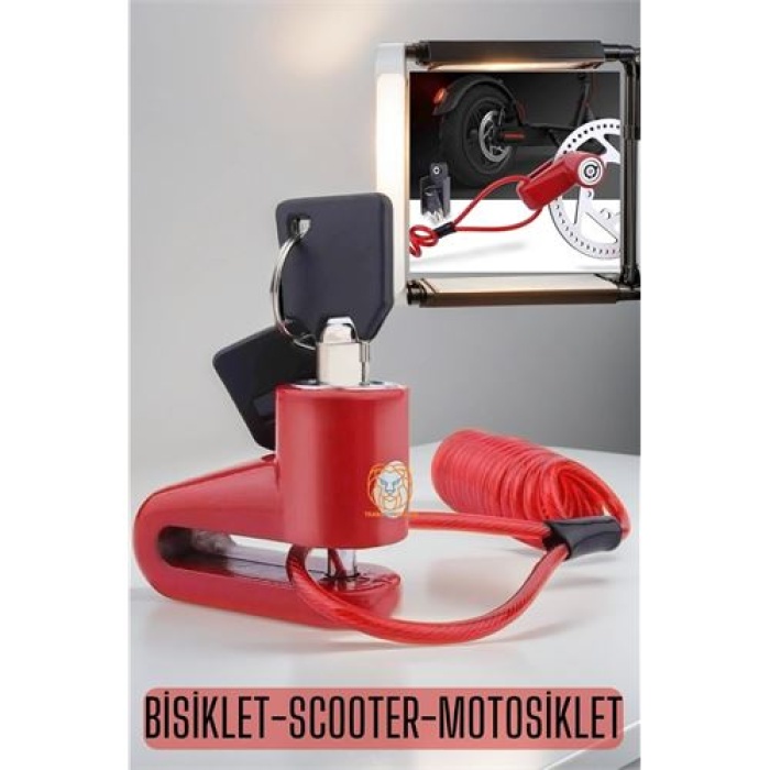  Disk Kilidi Bisiklet Motosiklet Scooter