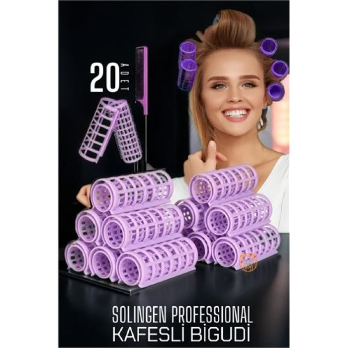  Kafes Gece Bigudisi 2.5 cm 20 Adet Solingen Professional