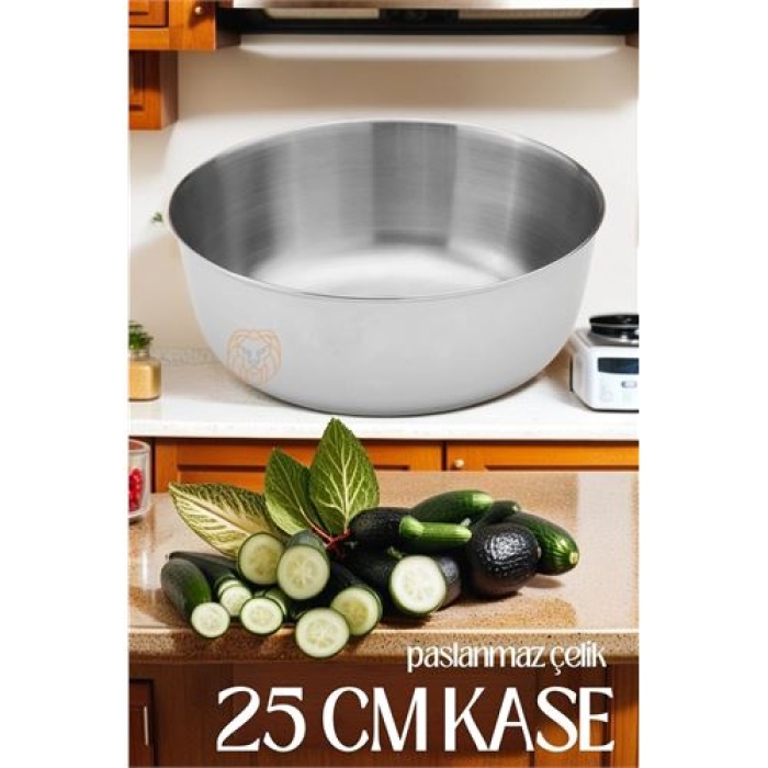  Çelik 25 cm Kase Forgione Design