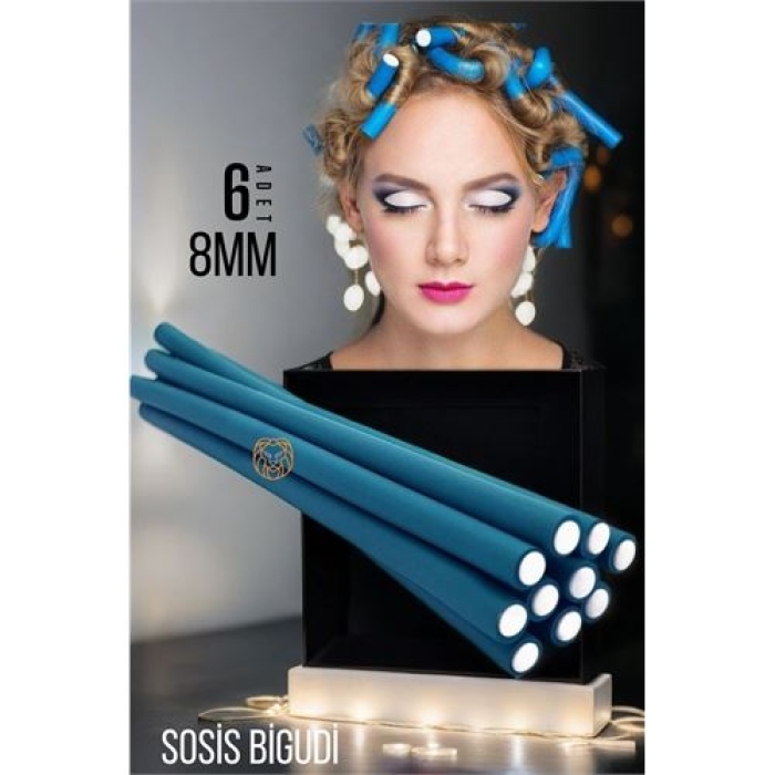  8 mm Sosis Latex Bigudi 6 lı Paket