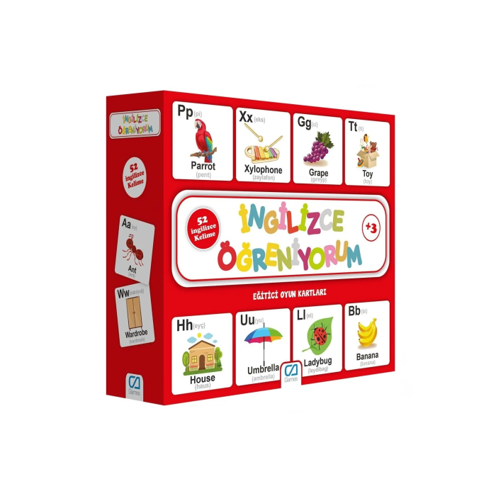 Games İngilizce Öğreniyorum Eğitici Oyun Kartları 52 Kart 5044