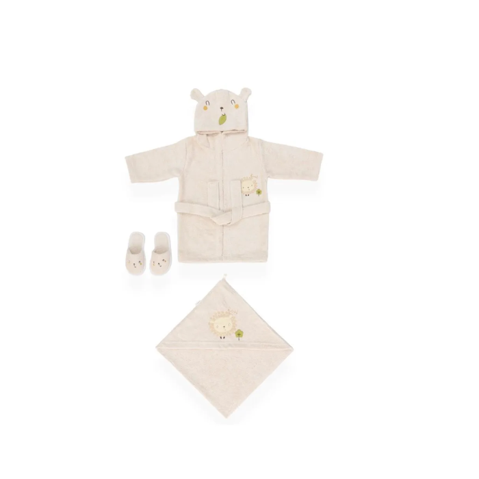 Bebitof Baby Kuzucuk Bornoz Seti 30039