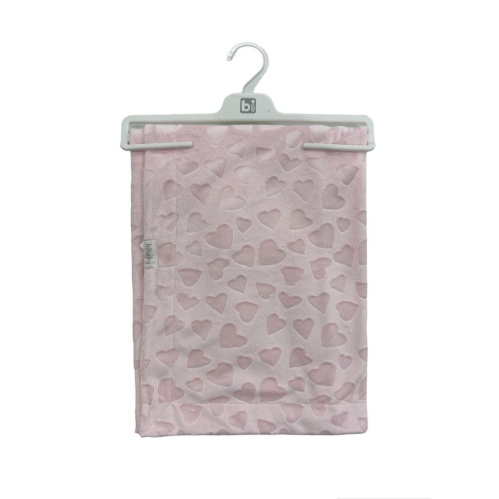 Bibaby Jacquard Heart 82x90 Battaniye 64727 Pink