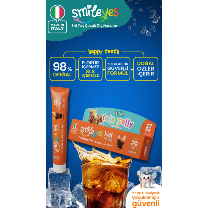 Smileyes Kids Diş Macunu 3-6 Yaş 50 ml Cola Jelly