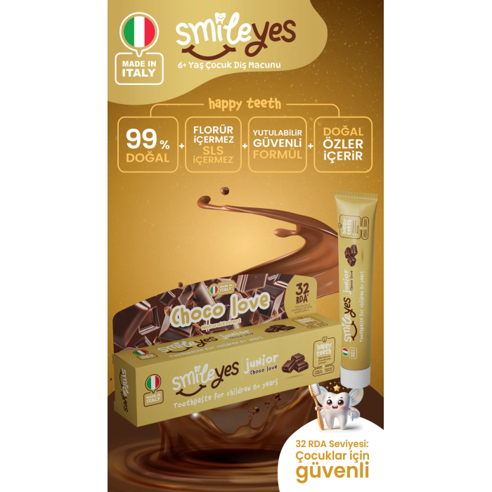Smileyes Junior Diş Macunu 6+ Yaş 50 ml Choco Love