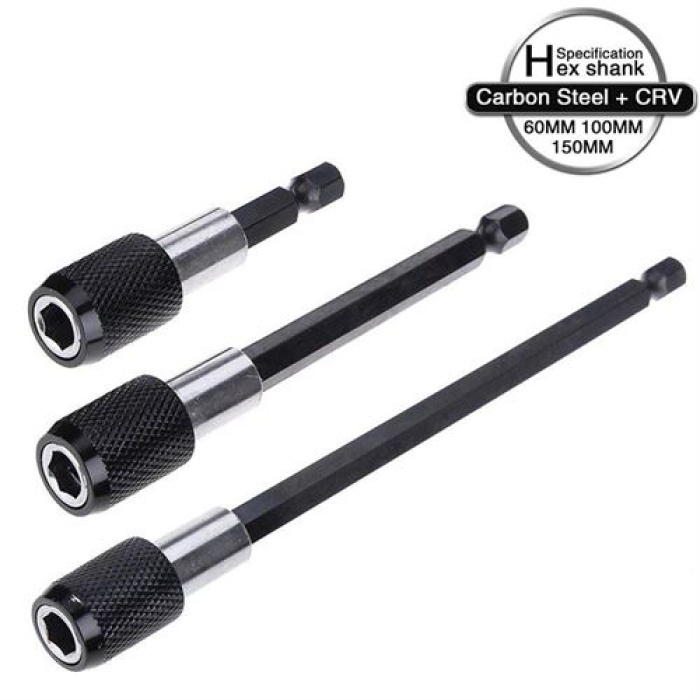  6 10 15 cm 3 lü Bits Uzatma Adaptörü