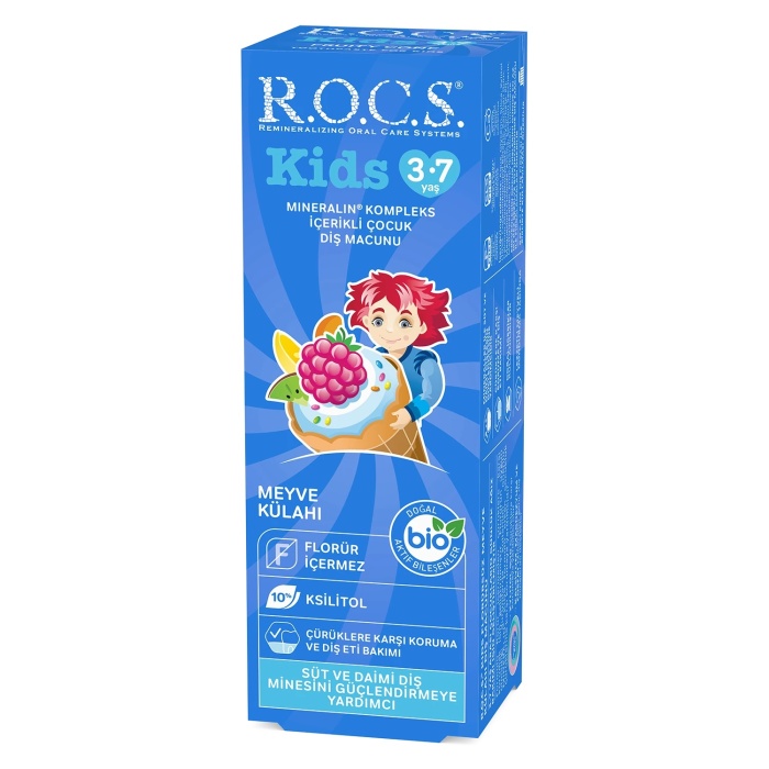R.O.C.S.Kids Diş Macunu 3-7 Yaş 35 ml Meyve Külahı