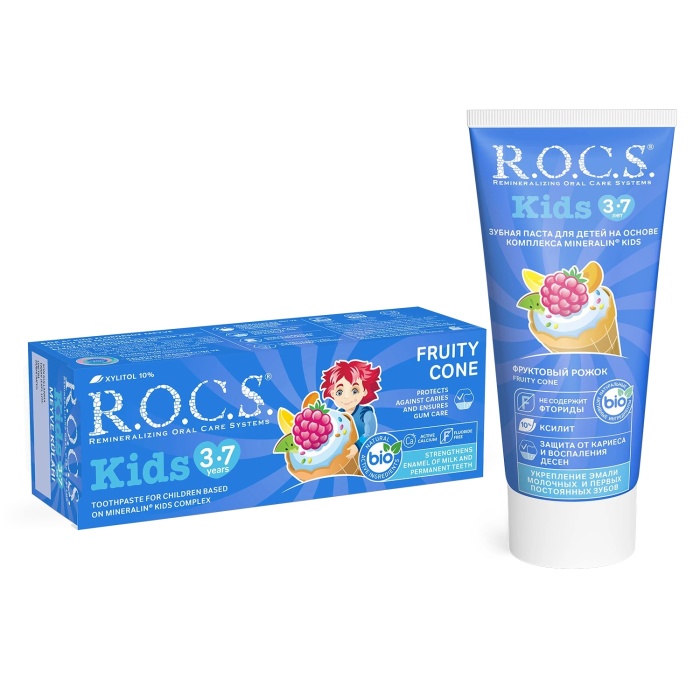 R.O.C.S.Kids Diş Macunu 3-7 Yaş 35 ml Meyve Külahı