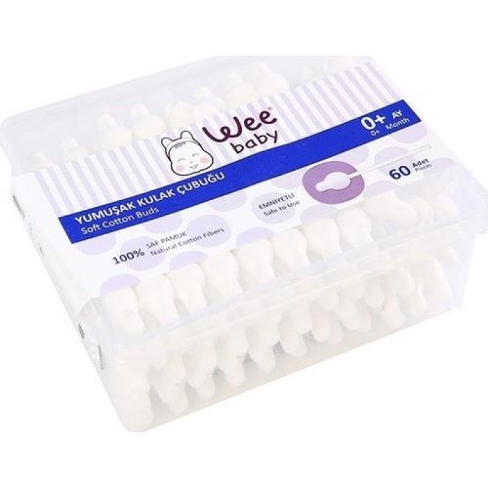 Wee Baby Emniyetli Kulak Çubuğu 60Lı 894