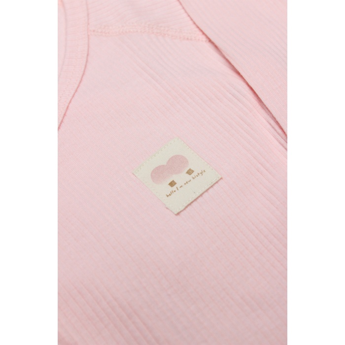 Bistyle Organic Modal Flying Balloons Kruvaze Uzun Kol Body BS17121 Pembe